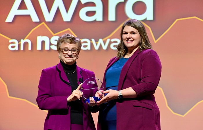 NSC CEO Lorraine Martin and 2025 Marion Martin Award Winner Sarah Futrell